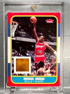 超絶レア Floor 07 Fleer Michael Jordan マイケル・ジョーダン 実使用 フロア NBA Panini Bulls ブルズ Air Jordan 3連覇 バスケの神様