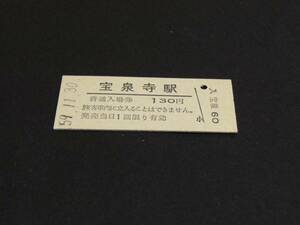 【国鉄】宮原線宝積寺駅　最終日S59.11.30　B型　