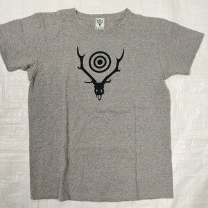 South2 West8　サウスツーウエストエイト S2W8 Skull & Target スカル & ターゲット 半袖　tシャツ velvasheen ベルバシーン　usa製　M 