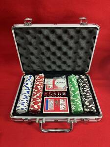 ポーカーセット チップ ポーカーチップ ポーカー アルミケース カジノゲーム 未使用品