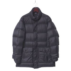 TI3797◎Eddie Bauer エディーバウアー EB900 ナイロン リップストップ ジップアップ ダウンジャケット ダウンブルゾン ブラック系 サイズL