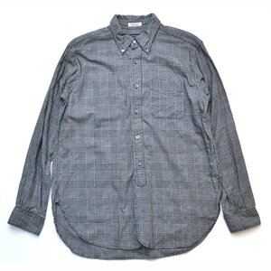 Engineered Garments エンジニアードガーメンツ 19th B.D. Shirt Gren Plaid ボタンダウンシャツ Mサイズ シングルニードル製法 M057343