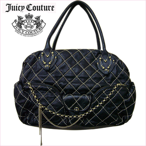 JUICY COUTURE　ジューシークチュール　ラムスキン　キルティング　ハンドバッグ