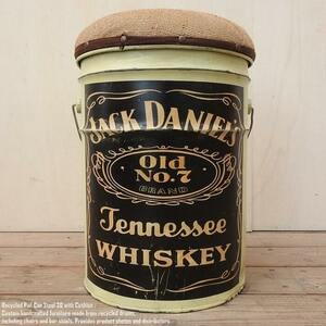 ペール缶 クッションスツール Jack Daniel