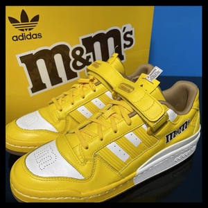 27.0cm★新品 M&Ms × adidas FORUM LO 84 アディダス × エムアンドエムズ フォーラム ロー 84 スニーカー イエロー 黄 白 コラボ GY6317