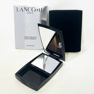 04304【長期保管品】 LANCOME/ランコム タンミラク コンパクトケース 縦型 ブラック ケースのみ JAN 4935421615303