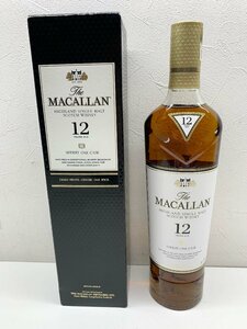 【未開栓】MACALLAN マッカラン 12年 SHERRY OAK CASK シェリーオークカスク 700ml 40％ スコッチ ウィスキー 箱付