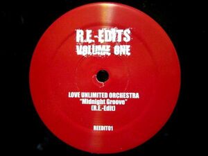 同盤2枚入り/LOVE UNLIMITED ORCHESTRA - MIDNIGHT GROOVE (RE-EDIT)/DWELE - AFFINITY (RE-EDIT)/RE-EDITS VOLUME ONE