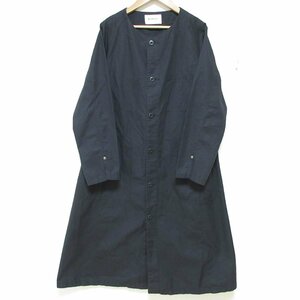 美品 BEAMS BOY ビームスボーイ リュードバックオーバーワンピース ロングシャツ ライトコート F ブラック ◆