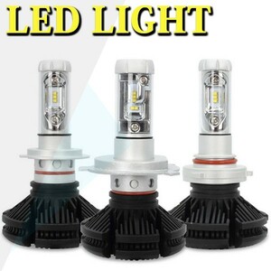 H4 Hi.Low切替式.H1.H3.H7.H8.H11.H16.HB3.HB4 X3 12V 3色変更 LEDライト 新車検対応 一体型 PHILIPSチップ ファンレス 12000LM