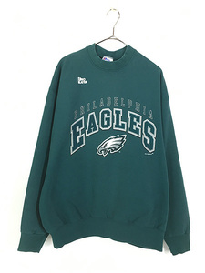 古着 90s USA製 NFL Philadelphia Eagles イーグルス スウェット トレーナー XL 古着