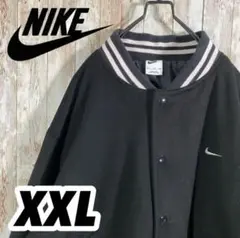 NIKE ナイキ メルトン スタジャン スウォッシュワンポイント 黒 2XL