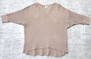 6 ROKU BEAUTY&YOUTH ワッフル サーマル 七分袖 Tシャツ　　ロク ビューティーアンドユース ユナイテッドアローズ UNITED ARROWS 早3833