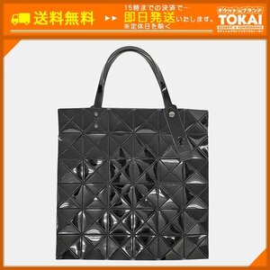 ★JL11 [送料無料/中古美品] バオバオ イッセイミヤケ BAO BAO ISSEY MIYAKE ルーセン 6×6 PVC トートバッグ BB41AG053 ブラック