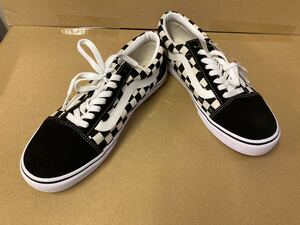 新品未使用　VANS バンズ OLD SKOOL オールドスクール 黒×白 チェッカー US9H