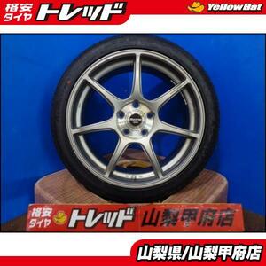 大特価! 送料無料 中古 ENKEI Racing エンケイレーシング 18インチ 7.5J +48 5H 114.3 新品 輸入 ARROWSPEED アロースピード S01 225/40R18