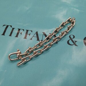 $【 TIFFANY & Co. ティファニー ハードウェア スモール リンク ブレスレット スターリングシルバー HardWear SMALL RINK SV925 】KH12688