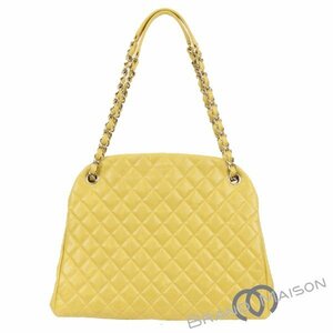 Aランク【シャネル】チェーンショルダーバッグ/マドモアゼル/イエロー/SV金属/レディース/CHANEL/yellow