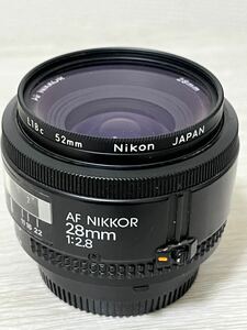 【Y24103003】1円〜 Nikon ニコン AF NikkOR 28mm F2.8　純正 オートフォーカス レンズ カメラレンズ カメラ ブラック 交換レンズ