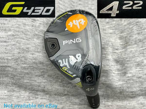 CT247 ツアー支給品 WRX PROTO 2022 PING G430 HYBRID 4 22°(リアル 22.0°) スペックシート付き TOUR ISSUE