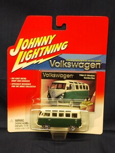 ジョニーライトニング 1/64 66年型 フォルクスワーゲン ２１ウィンドウ サンバ バス JOHNNY LIGHTNING Volkswagen 21 Window Samba Bus