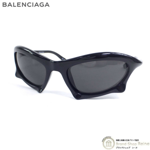 バレンシアガ （BALENCIAGA） Bat Rectangle サングラス 699455 ブラック （新品同様）中古