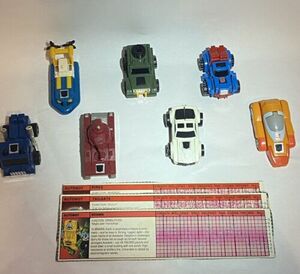 Hasbro G1 Transformers mini vehicles lot 1984-86 Vintage with Tech Specs 海外 即決