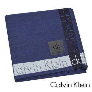 カルバンクライン Calvin Klein ハンカチ【ネイビーブルー】新品！