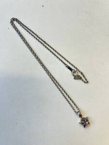 M-8430【同梱不可】980円～ 現状品　STAR JEWELRY/スタージュエリー　ネックレス　SILVER刻印　925刻印　シルバーアクセサリー　2.97g　