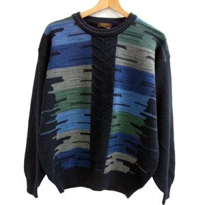 美品■ARAMIS セーター クルーネックニット TASMANIAN WOOL 冬物 メンズ アラミス 1円スタート