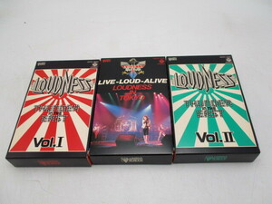 ★☆ミュージックビデオ　ベータ　ラウドネス　LOUDNESS　Vol.1、2　イン・TOKYO　3本セット☆★