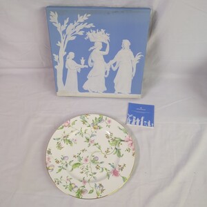 #1172 未使用 ウェッジウッド スウィート プラム プレート 27cm WEDGWOOD 食器 洋食器 皿 BORN CHINA