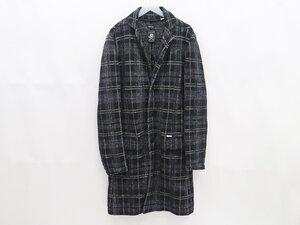 ◇【DIESEL ディーゼル】ウール・コットン チェックコート S