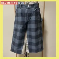 OLD BETTY’S 7ぶ丈パンツ　チェック柄　パッチワーク　レディース