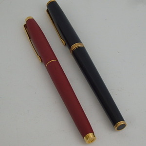 1円スタート激レア PARKER パーカー ワインレッド ブラック ゴールド ペン先 18K 750 14K 585 万年筆 まとめ 32524 11-2