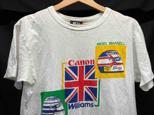 Canon Williams キャノンウィリアムズ F1 古着 半袖Tシャツ サイズ：表記なし(おそらくM) ホワイト