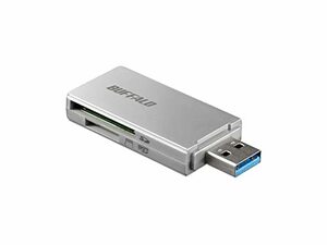 BUFFALO USB3.0 microSD/SDカード専用カードリーダー シルバー BSCR27U3SV