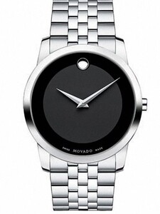 新品未使用　モバード　メンズ　腕時計　ブラック　ミュージアム　0606504　クォーツ　40ミリ　黒　movado