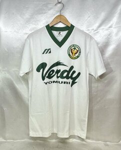 mizuno ミズノ 日本製 VERDY ヴェルディ サッカー ユニフォーム ゲームシャツ サイズ：L カラー：ホワイト/グリーン