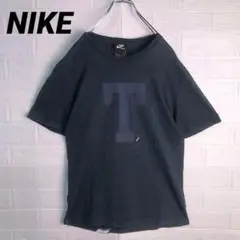 NIKE ナイキ センタービッグロゴ ワンポイント刺繍 紺 ネイビー S