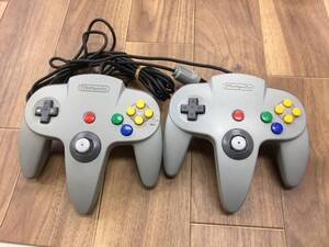 NINTENDO NINTENDO64 コントローラー NUS-005 ２個 中古品4634