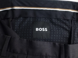 ◆HUGO BOSS ヒューゴボス ドレスパンツ W92 L70.5 美品 グレー スラックス 