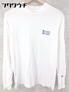 ◇ Champion チャンピオン 長袖 Tシャツ カットソー サイズS ホワイト メンズ