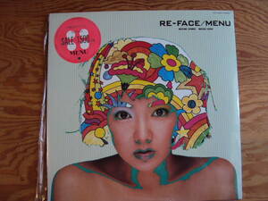 MENU／RE-FACE （ちわきまゆみ）国内盤レコード 未開封品