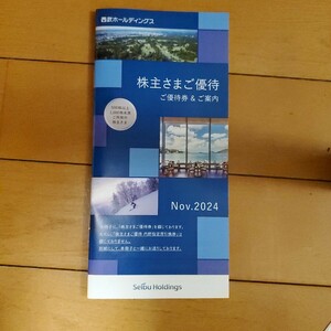 【最新】西武ホールディングスの株主さまご優待　小冊子