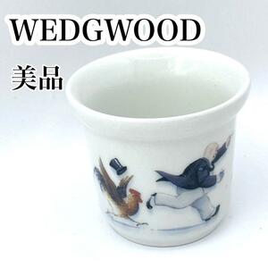 【美品】WEDGWOOD ウェッジウッド　エッグ　スタンド TOMAS トップハム・ハット卿 白　食器　インテリア　キッチン　ブランド