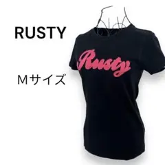 RUSTY レディース トップス 半袖 Ｍサイズ ブラック ピンク 可愛い