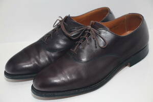 ALDEN オールデン 933　プレーントゥ革靴◆26-26.5cm◆US8.5D◆USA製◆美品◆レザーソールシューズ◆USA購入◆S63