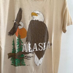 アメリカ古着 80年代 ビンテージ アニマル プリント Tシャツ ハクトウワシ アラスカ U.S Used Clothing 80s Vintage Bald Eagle Print Tee