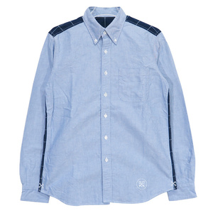 uniform experiment ユニフォームエクスペリメント 20AW BACK WINDOWPANE PANELED B.D SHIRT ボタンダウン シャツ Janz